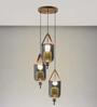 Duo Integrated LED Metal Ceiling Pendant (Brass)