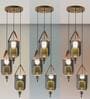 Duo Integrated LED Metal Ceiling Pendant (Brass)