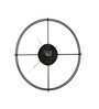 DuoLoop Time Keeper Black Metal Wall Clock