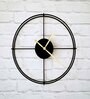 DuoLoop Time Keeper Black Metal Wall Clock
