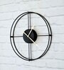 DuoLoop Time Keeper Black Metal Wall Clock