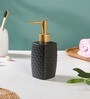 Durable Fancy 310ml Black Ceramic Soap Dispenser