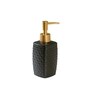 Durable Fancy 310ml Black Ceramic Soap Dispenser