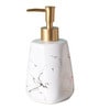 Durable Marble Finish White Ceramic Liquid Soap Dispenser