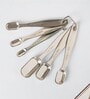 Durable Silver Metal (Set of 6) Measuring Spoon