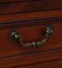 Durbar Sheesham Wood Bedside Table In Honey Oak Finish