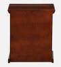 Durbar Sheesham Wood Bedside Table In Honey Oak Finish