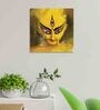 Durga Maa Yellow Teak Wood Canvas Art Print