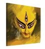 Durga Maa Yellow Teak Wood Canvas Art Print
