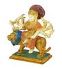 Durga Multicolour Brass Idol