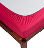 Duro Safe (78x36) Cotton  Single Size Mattress Protector in Red Colour