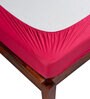 Duro Safe (78x48) Cotton  Queen Size Mattress Protector in Red Colour