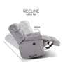 Avalon Posture Pro 1 Seater Rocking And Revoloving Motorized Recliner In Grey Colour