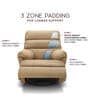 Avalon Posture Pro Leatherette 1 Seater Rocking And Revolving Motorized Recliner In Beige Colour