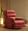 Avalon Posture Pro Leatherette 1 Seater Rocking And Revolving Motorized Recliner In Tan Colour
