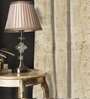 Dusk Beige Blackout Jacquard Polyester Curtains for Door Pack of 2