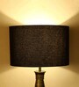 Dusk Black Cotton Cylindrical Lampshade