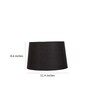 Dusk Black Cotton Drum Lampshade