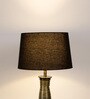 Dusk Black Cotton Drum Lampshade