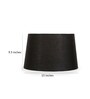 Dusk Black Cotton Drum Lampshade