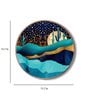 Dusk Blue Canvas Framed Wall Plates