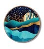 Dusk Blue Canvas Framed Wall Plates