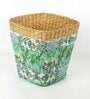 (1Pc) Multicolor Seagrass Handmade Eco-Friendly Dustbin