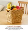 (1Pc) Beige Water Hyacinth Handmade Eco-Friendly Dustbin