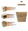 (1Pc) Beige Water Hyacinth Handmade Eco-Friendly Dustbin