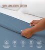 Dusty Blue Solid 400 TC Cotton Double Sized Duvet Cover