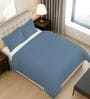 Dusty Blue Solid 400 TC Cotton Double Sized Duvet Cover