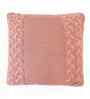 Dusty Coral 100% Cotton Archer16X16 Inches Knitted Cushion Cover
