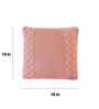 Dusty Coral 100% Cotton Archer16X16 Inches Knitted Cushion Cover