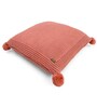Dusty Coral 100% Cotton Chunky 16X16 Inches Knitted Cushion Cover