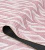 Dusty Rose Geometric Polyester 9 ft x 12 ft Machine Made Carpet