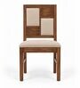 Dvira 6 Seater Dining Set In Provincial Teak Finish With Beige Colour Chair Dvira 6 Seater Dining Set In Provincial Teak Finish With Beige Colour Chair