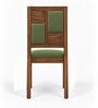Dvira 6 Seater Dining Set In Provincial Teak Finish With Olive Green Colour Chair Dvira 6 Seater Dining Set In Provincial Teak Finish With Olive Green Colour Chair