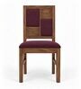 Dvira 6 Seater Dining Set In Provincial Teak Finish With Plum Colour Chair Dvira 6 Seater Dining Set In Provincial Teak Finish With Plum Colour Chair