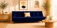 Dwayne 3 Seater Sofa Cum Bed Blue Color