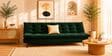 Dwayne 3 Seater Sofa Cum Bed Green Color