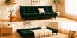 Dwayne 3 Seater Sofa Cum Bed Green Color