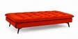 Dwayne 3 Seater Sofa Cum Bed Orange Color