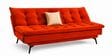 Dwayne 3 Seater Sofa Cum Bed Orange Color