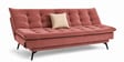 Dwayne 3 Seater Sofa Cum Bed Rose Color