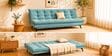 Dwayne 3 Seater Sofa Cum Bed Teal Color Dwayne 3 Seater Sofa Cum Bed Teal Color