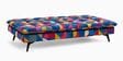 Dwayne Printed 3 Seater Sofa Cum Bed Blue printed Color