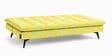 Dwayne Printed 3 Seater Sofa Cum Bed Yellow Printed Color