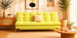 Dwayne Printed 3 Seater Sofa Cum Bed Yellow Printed Color
