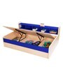 Dwan Kids Bed in Blue Colour with Hydraulic Storage