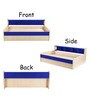 Dwan Kids Bed in Blue Colour with Hydraulic Storage